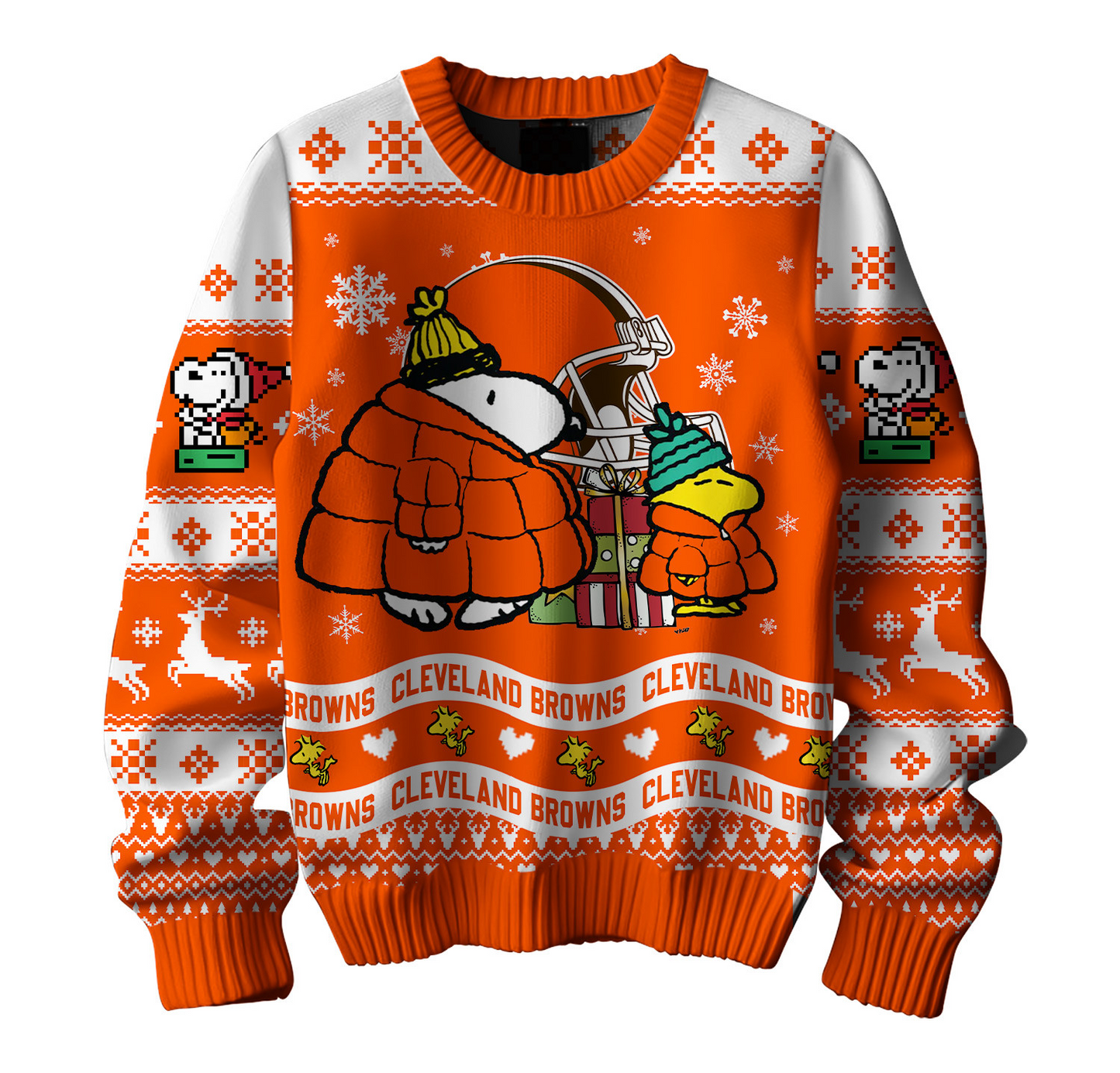 Premium NFL CLE x SNP Ugly Sweater V1 NMD TTV