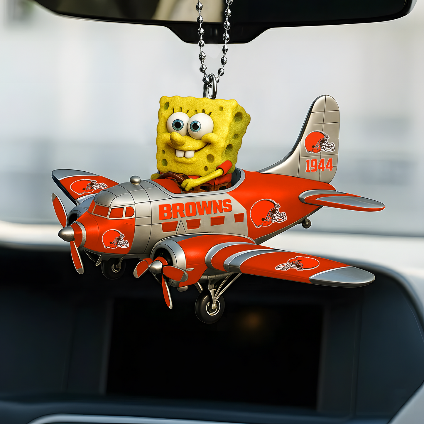 Premium NFL CLE x SPO Car Ornament V1 DATND TANTD