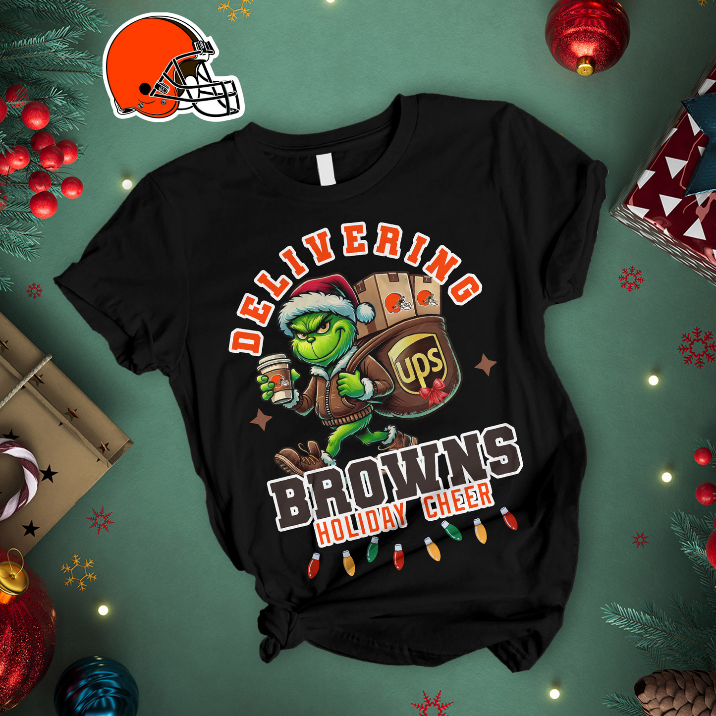 Premium NFL CLE x Ups T-shirt NMD TTV