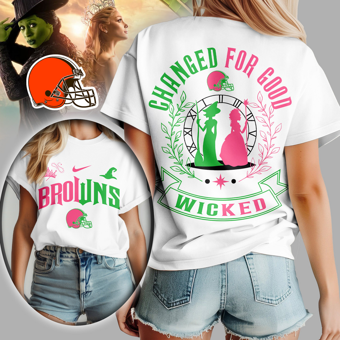 Premium NFL CLE x WCKD Changed For Good Women Shirt V1 NMD TTV