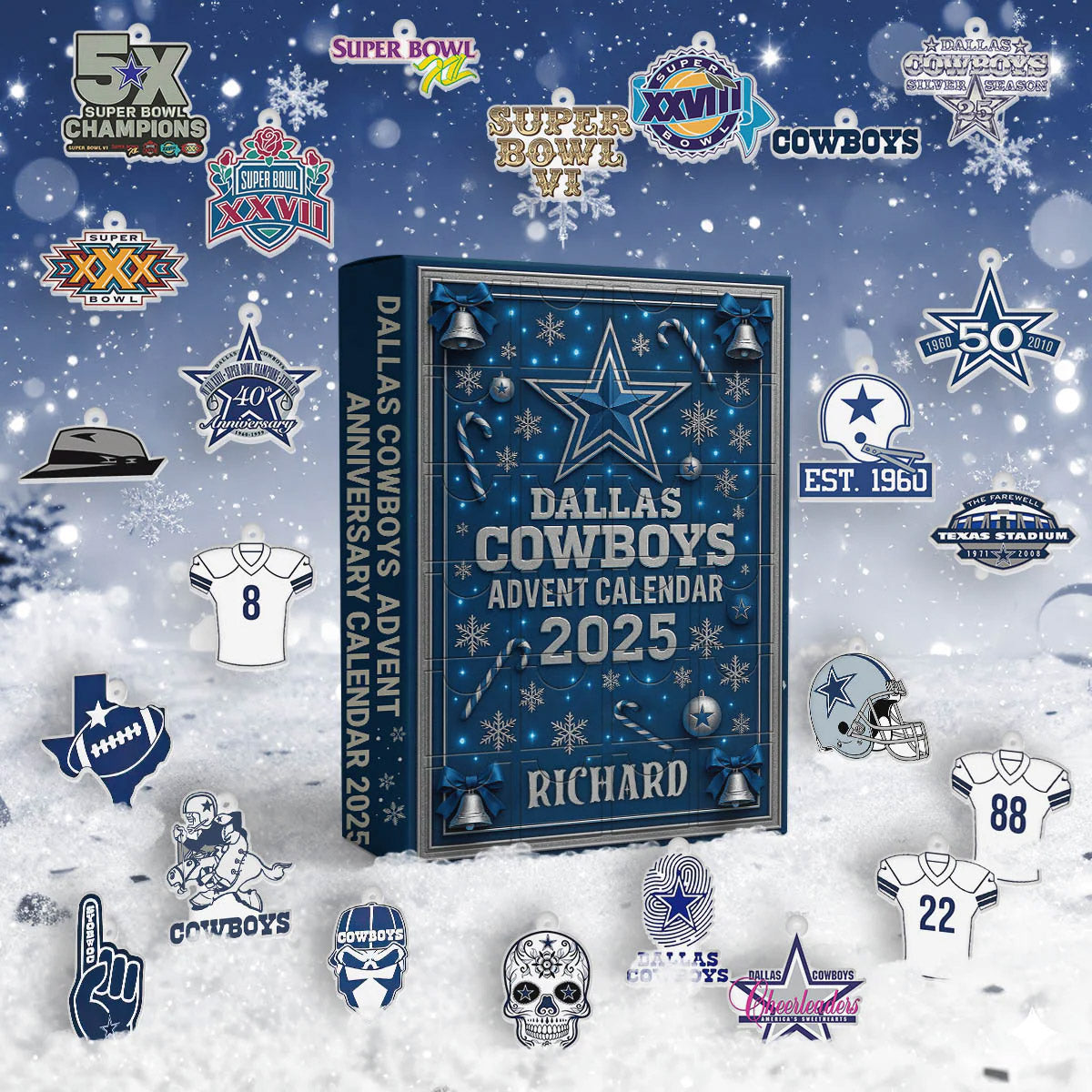 Premium NFL DAL Advent Calendar 2025 V1 NMD NHM