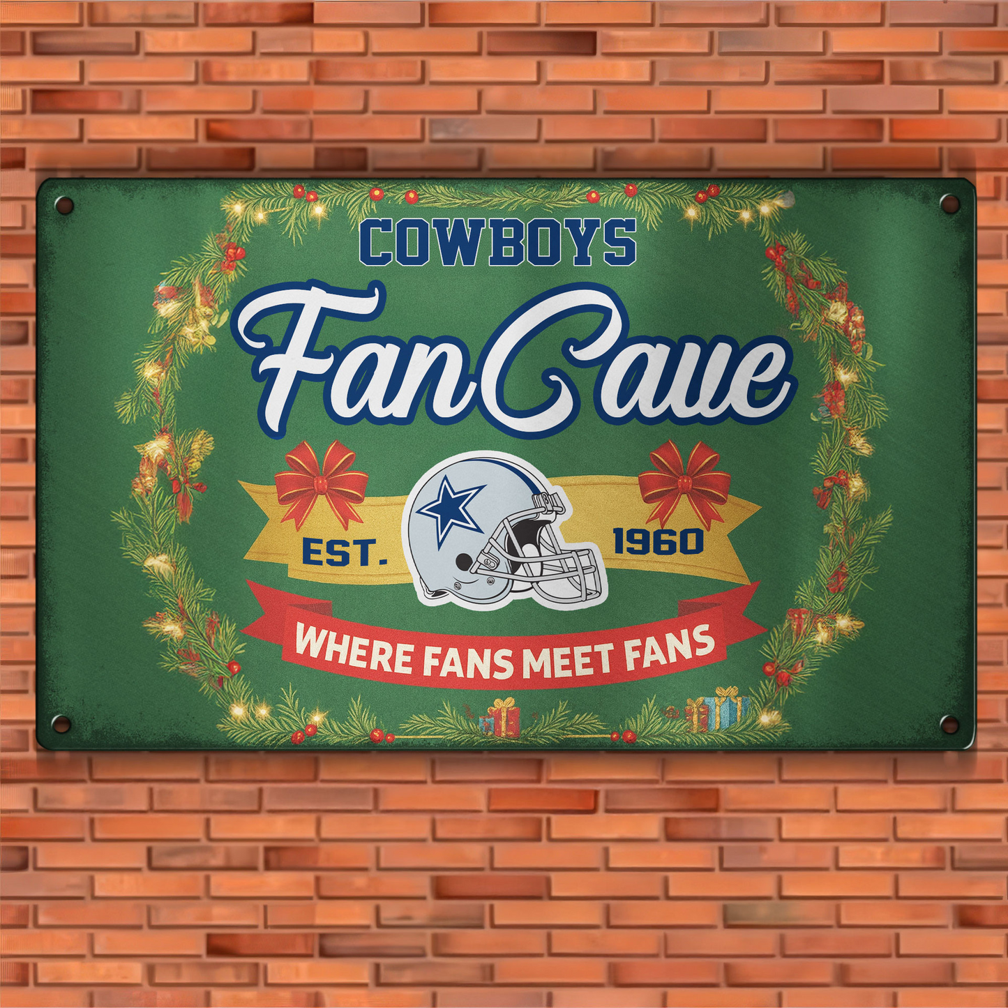 Premium NFL DAL Cave Metal Sign V2 NMD TTV