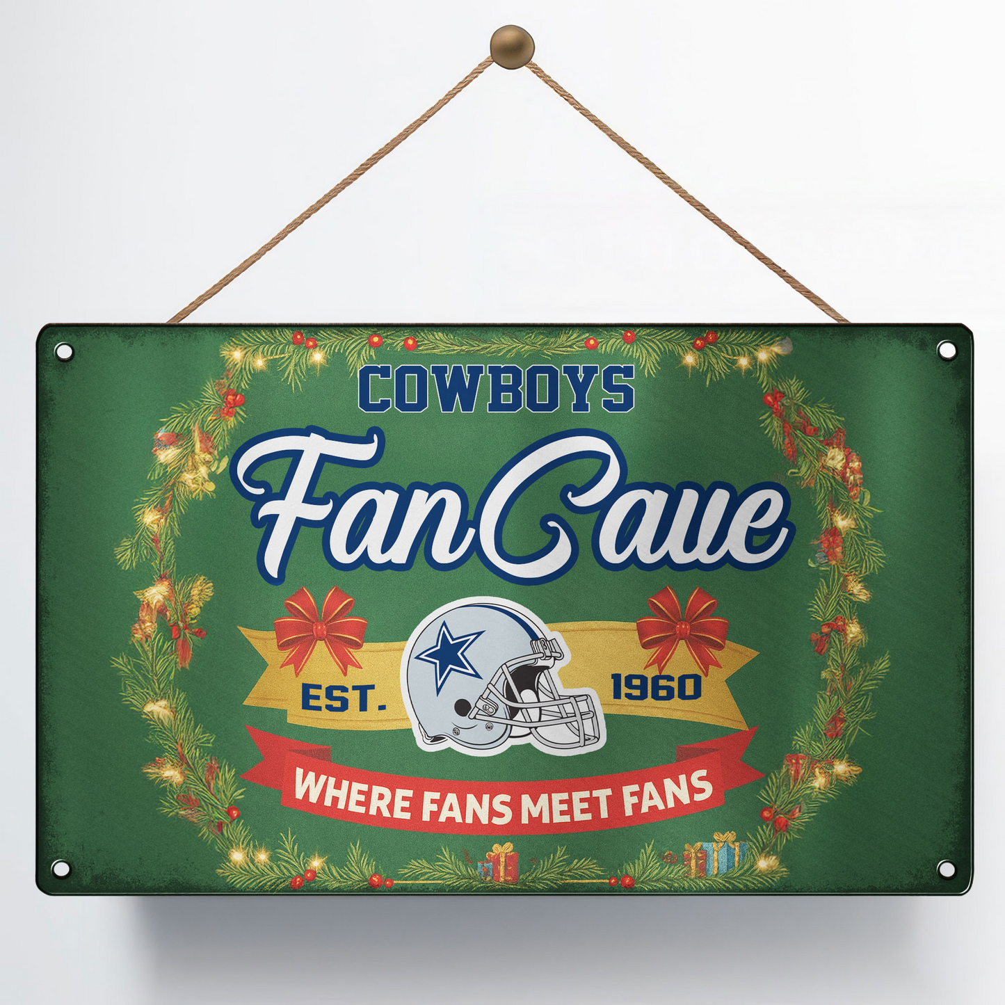 Premium NFL DAL Cave Metal Sign V2 NMD TTV