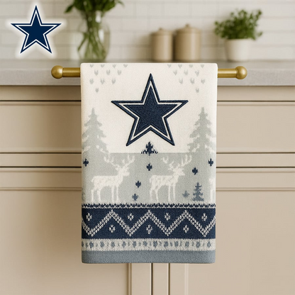 Premium NFL DAL Christmas Kitchen Towel V1 NMD TTV