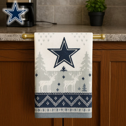 Premium NFL DAL Christmas Kitchen Towel V1 NMD TTV