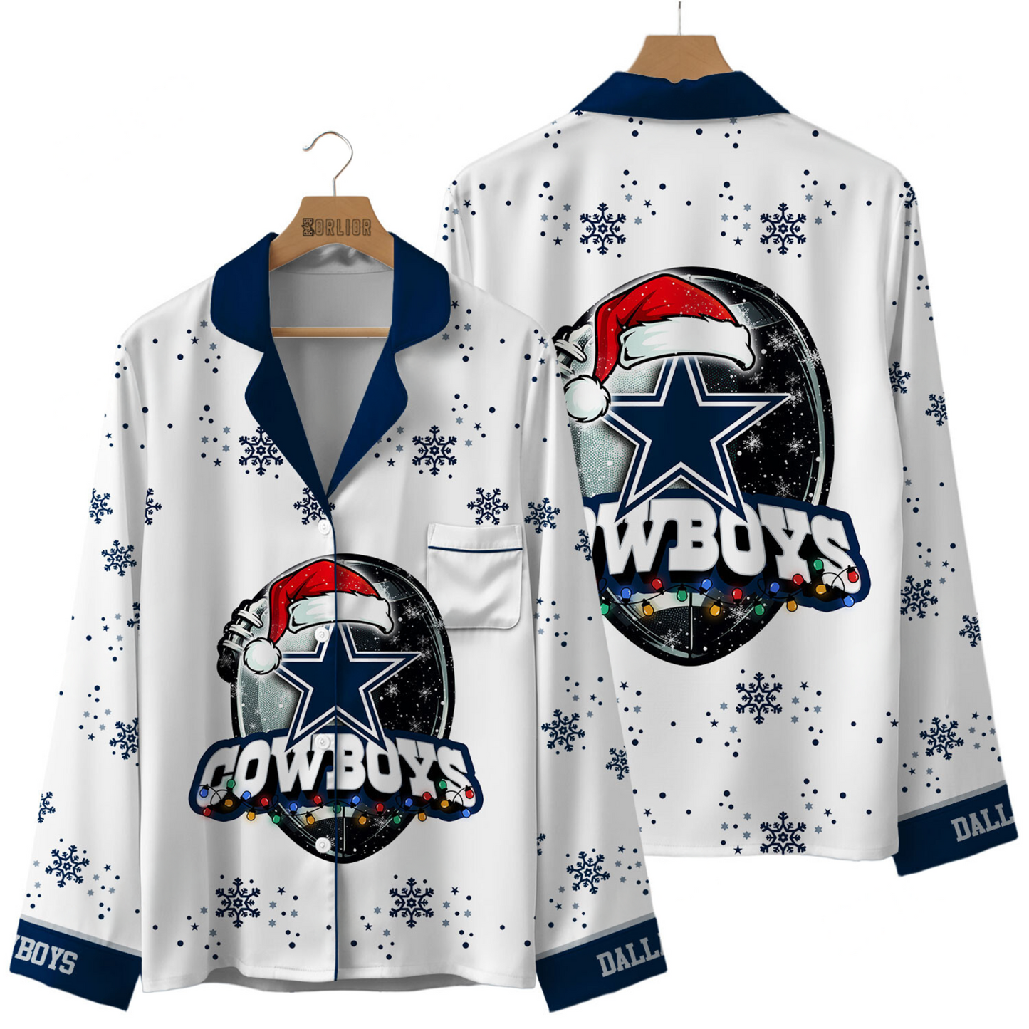 Premium NFL DAL Christmas Pajamas V1 NMD TTV