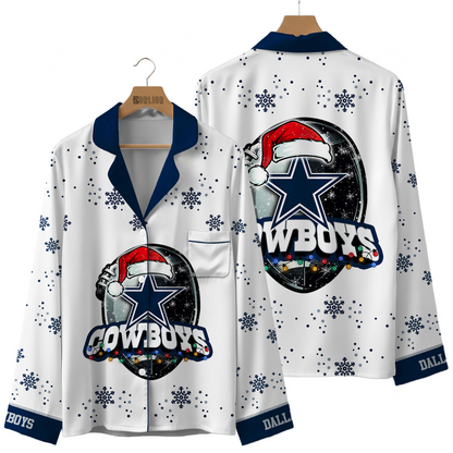 Premium NFL DAL Christmas Pajamas V1 NMD TTV