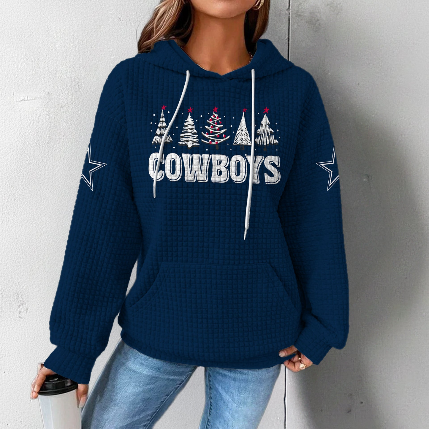 Premium NFL DAL Christmas Waffele Hoodie V1 NMD 261125 TTV