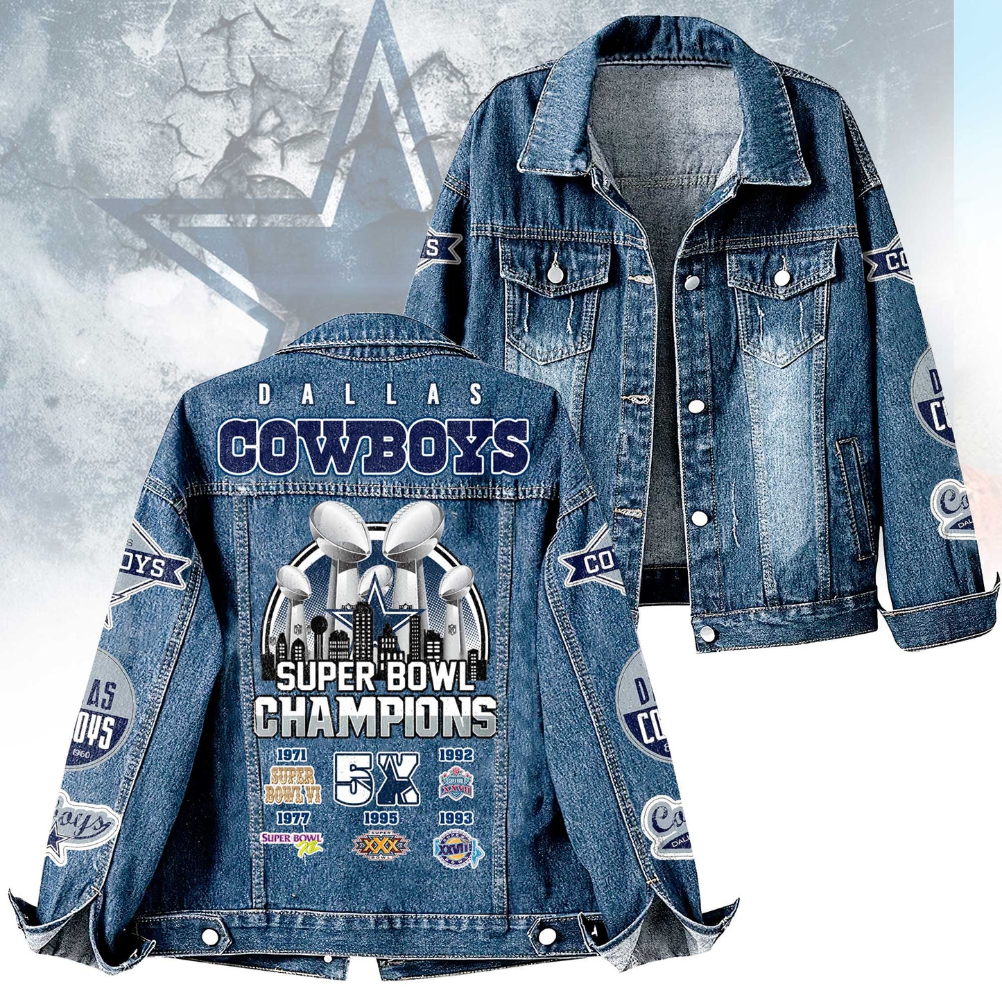 Premium NFL DAL Denim Jacket V1 NMD NHM