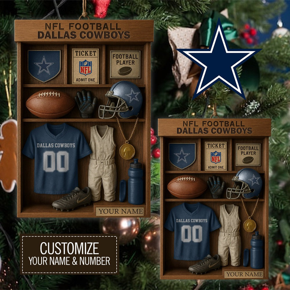 Premium NFL DAL Football Locker Hanging Ornament V1 NMD NHM
