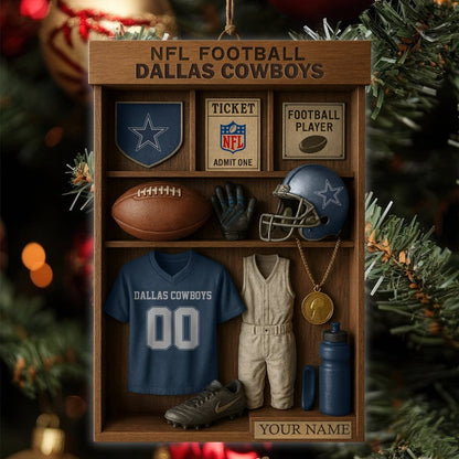 Premium NFL DAL Football Locker Hanging Ornament V1 NMD NHM