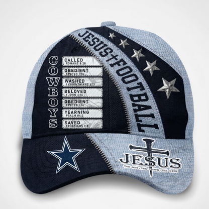 Premium NFL DAL Jesus Football Classic Cap V1 NMD TTV