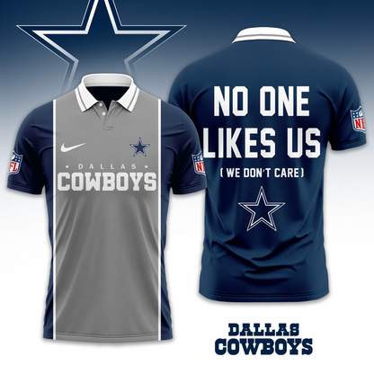 Premium NFL DAL No One Likes Us Polo Shirt V1 NMD TTV