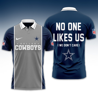 Premium NFL DAL No One Likes Us Polo Shirt V1 NMD TTV