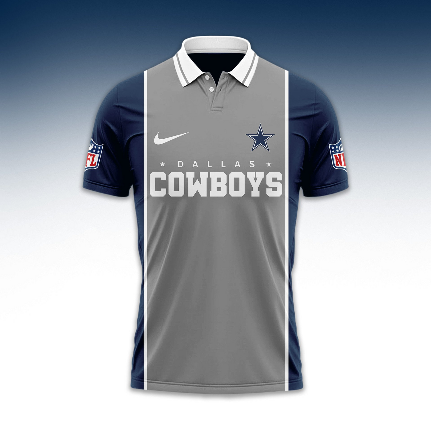 Premium NFL DAL No One Likes Us Polo Shirt V1 NMD TTV