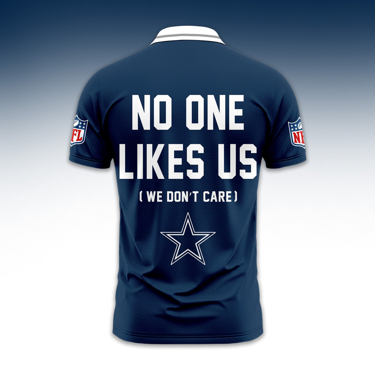 Premium NFL DAL No One Likes Us Polo Shirt V1 NMD TTV