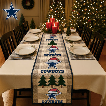 Premium NFL DAL Quilted Christmas Table Runner V1 NMD NHM