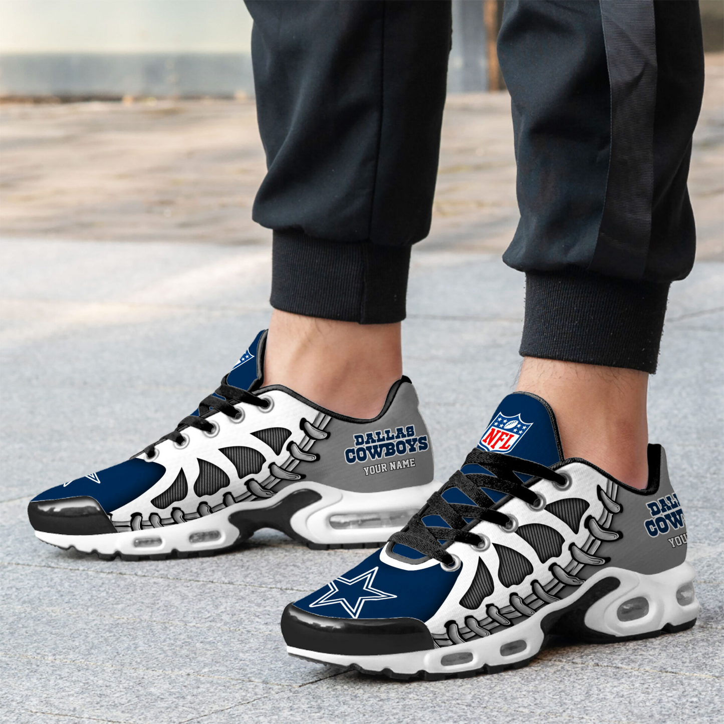 Premium NFL DAL Spine Rush Air Max Sneaker V4 NMD  TTV