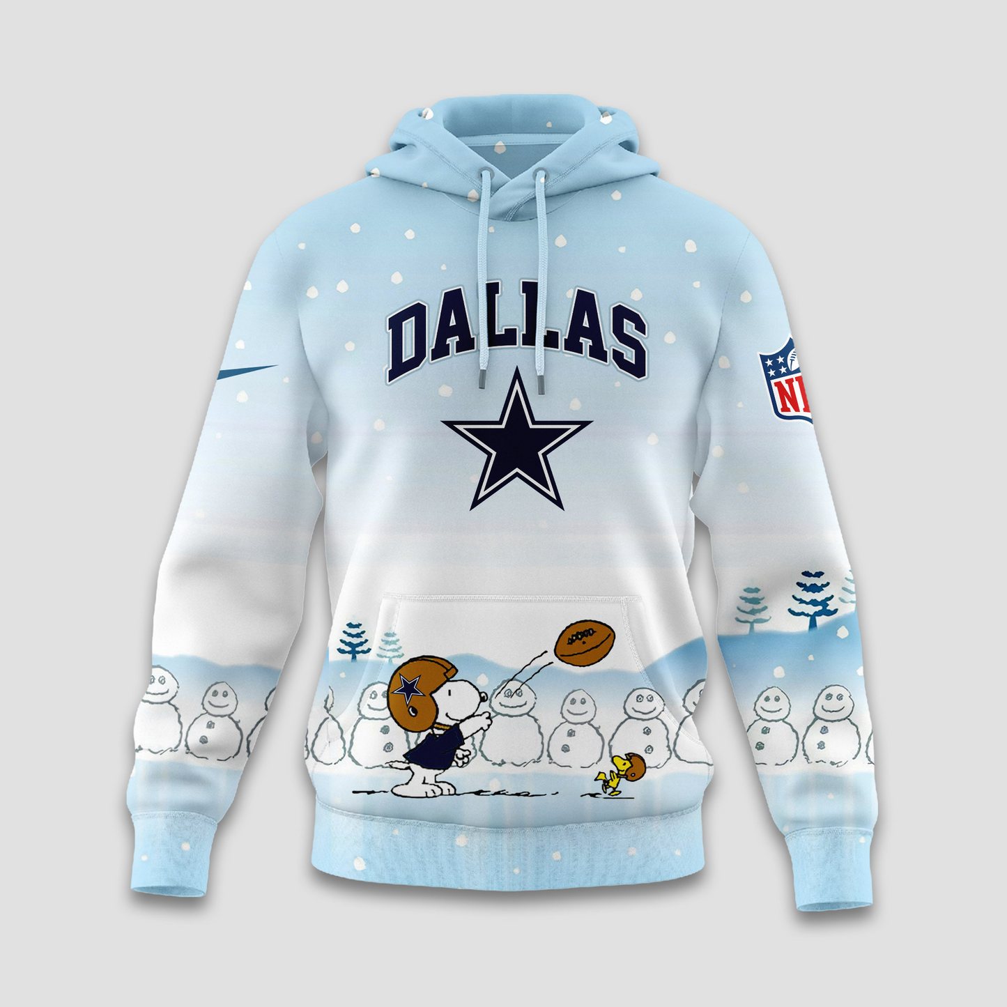 Premium NFL DAL x Peanuts Snow Day Hoodie V3 NMD TTV