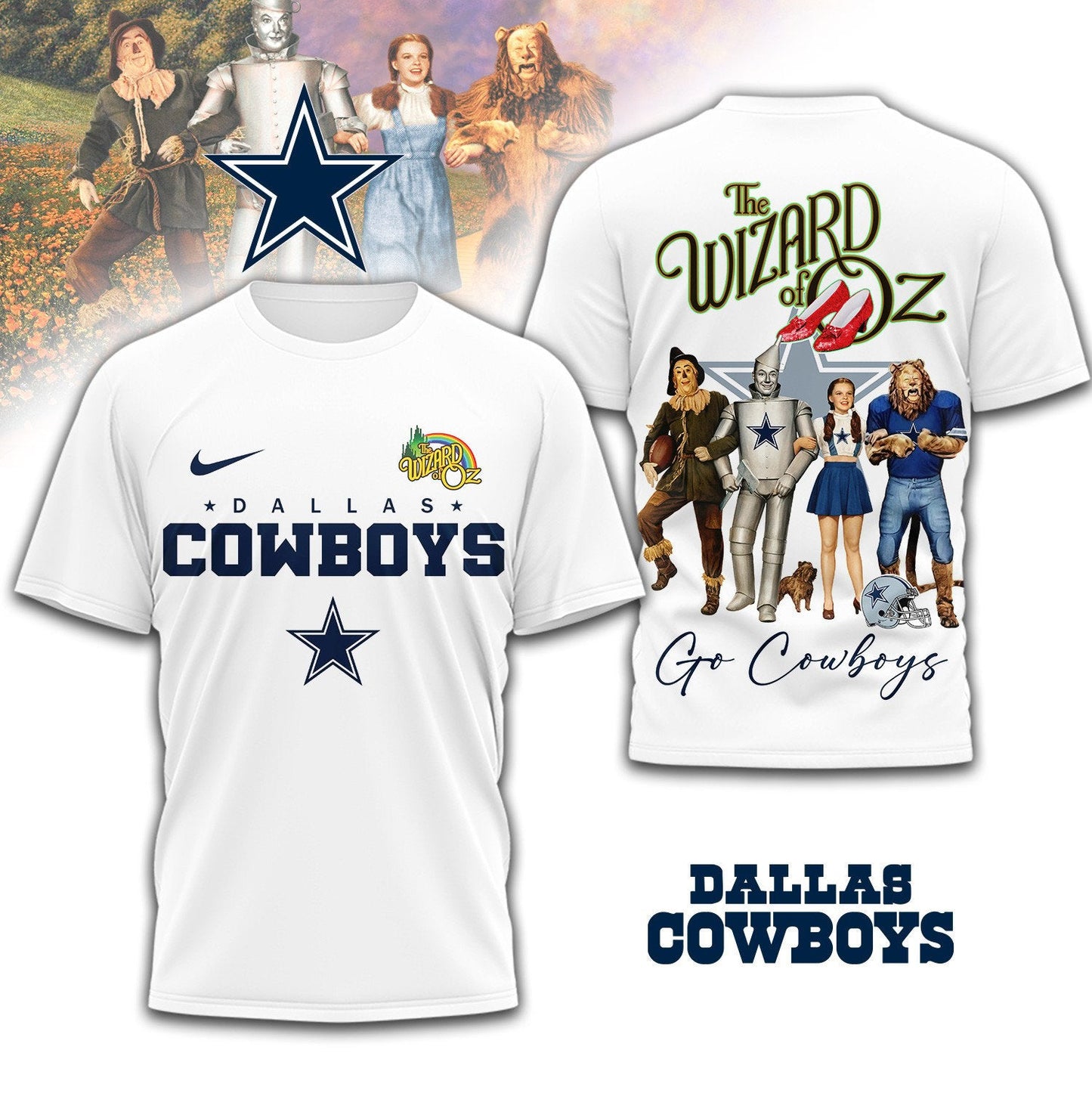 Premium NFL DAL x The Wizard Of Oz T-shirt V1 NMD NHM