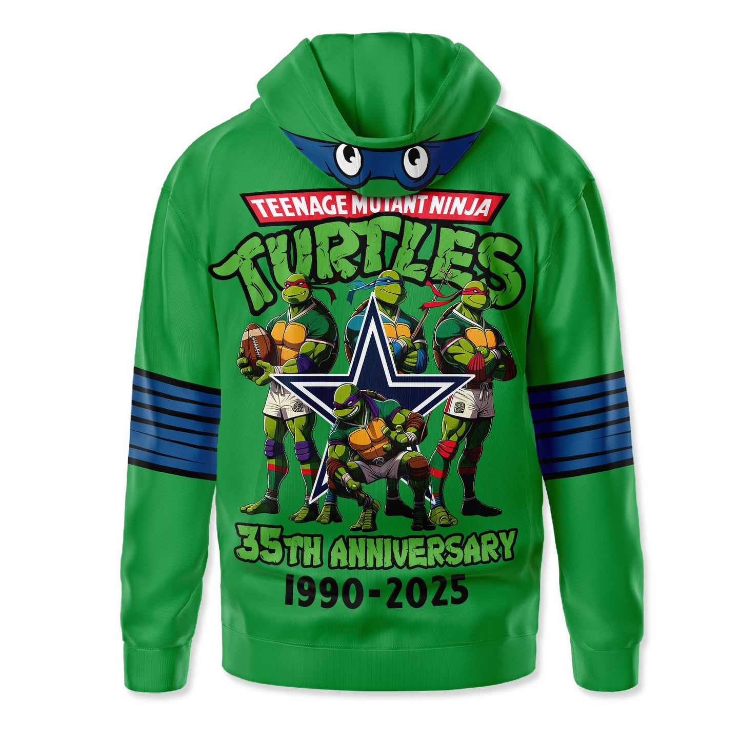 Premium NFL DAL x TMNT 35th Anniversary Hoodie V1 NMD TTV