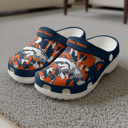Premium NFL DEN Camo CLogs V1 NMD TTV