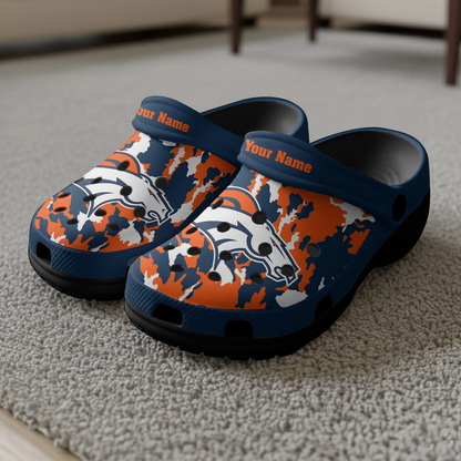 Premium NFL DEN Camo CLogs V1 NMD TTV