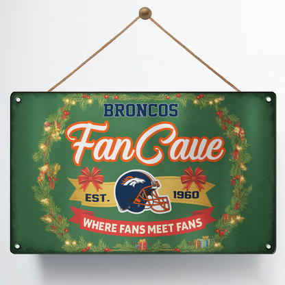 Premium NFL DEN Cave Metal Sign V2 NMD TTV