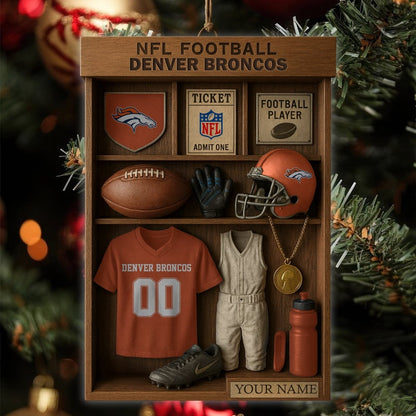 Premium NFL ÄEN Football Locker Hanging Ornament V1 NMD NHM