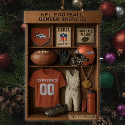 Premium NFL ÄEN Football Locker Hanging Ornament V1 NMD NHM