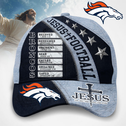 Premium NFL DEN Jesus Football Classic Cap V1 NMD TTV