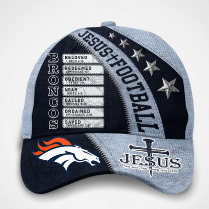 Premium NFL DEN Jesus Football Classic Cap V1 NMD TTV