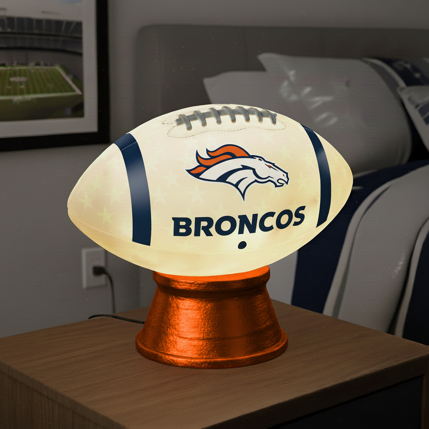 Premium NFL DEN LED Football Night Light V1 NMD TTV