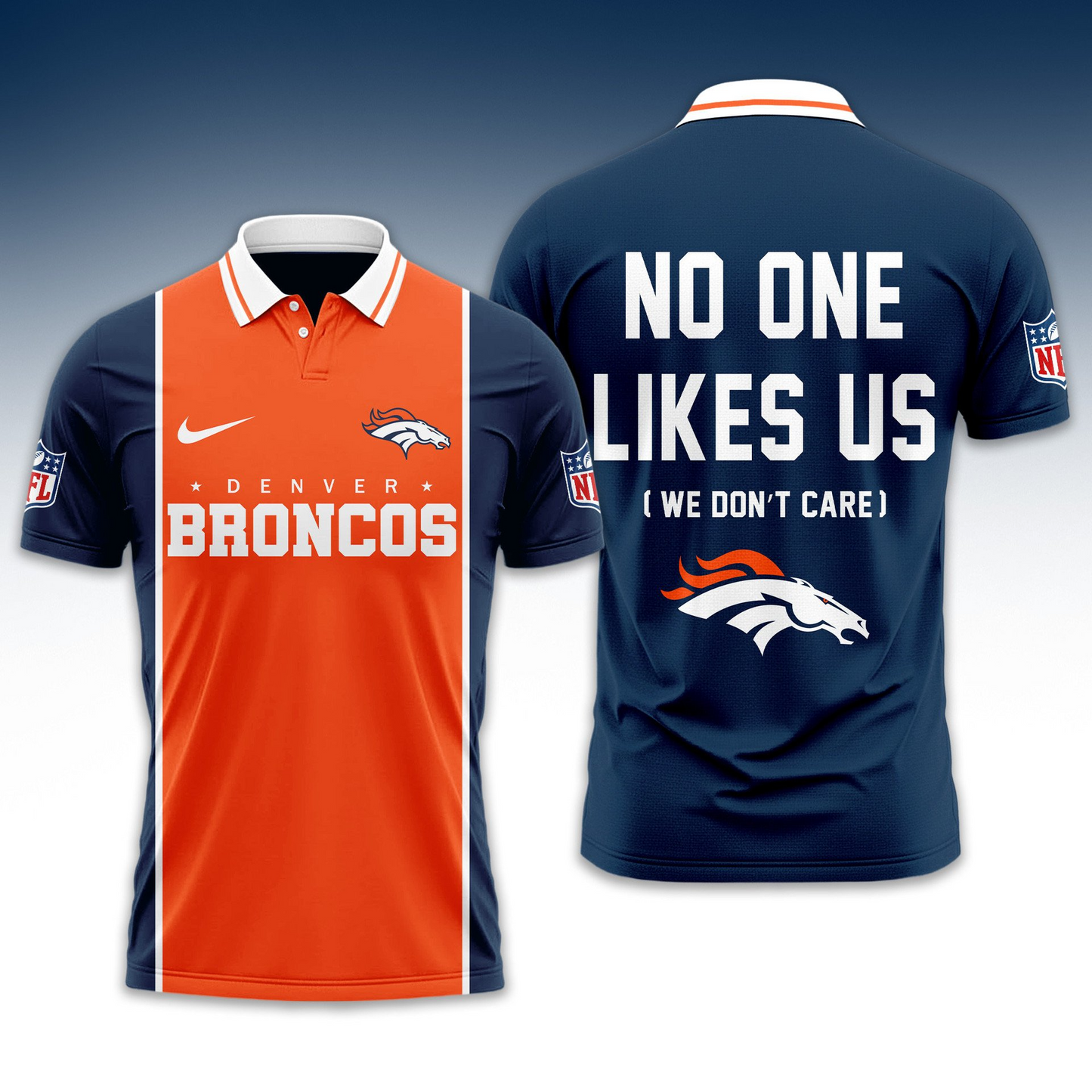 Premium NFL DEN No One Likes Us Polo Shirt V1 NMD 291025 TTV