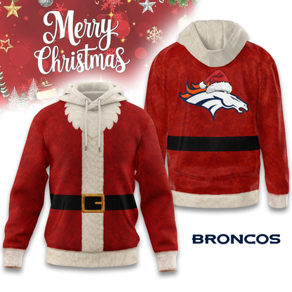 Premium NFL DEN Santa Claus Hoodie V1 NMD TTV