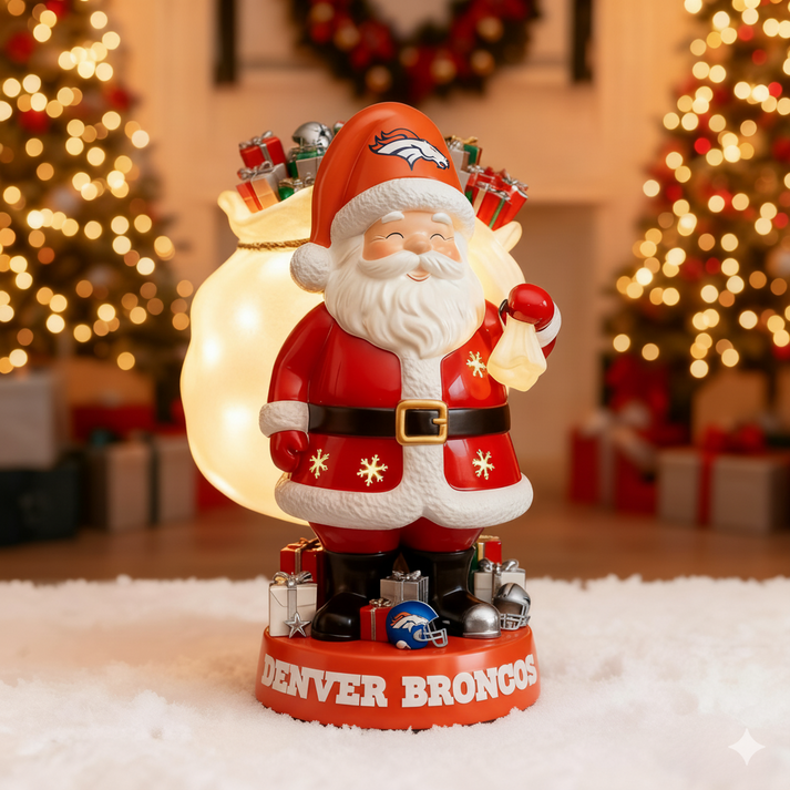 Premium NFL DEN Santa Claus Led Figure V1 NMD TTV