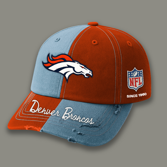 Premium NFL DEN Vintage Patchwork Cap V1 NMD TTV