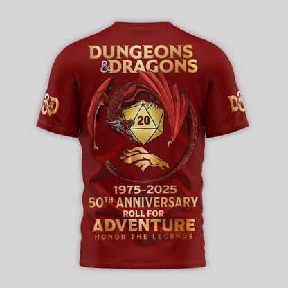 Premium NFL DEN x Dungeons And Dragons 50th Anniversary Shirt V15 NMD TTV