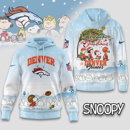 Premium NFL DEN x Peanuts Snow Day Hoodie V3 NMD TTV