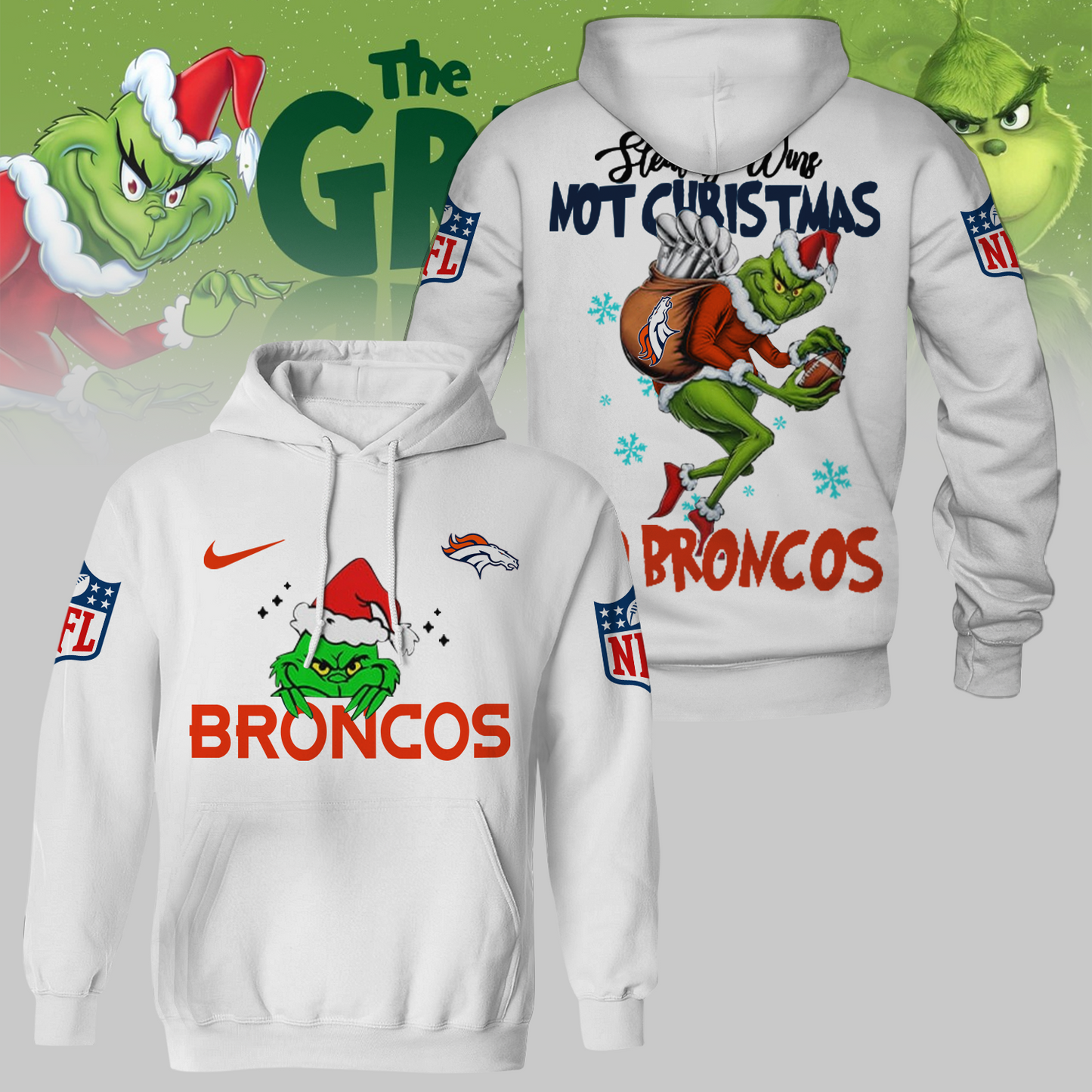 Premium NFL DEN x The Grinch Shirt V3 NMD TTV