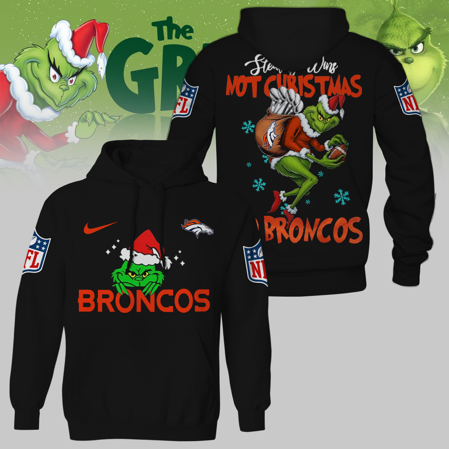 Premium NFL DEN x The Grinch Shirt V3 NMD TTV