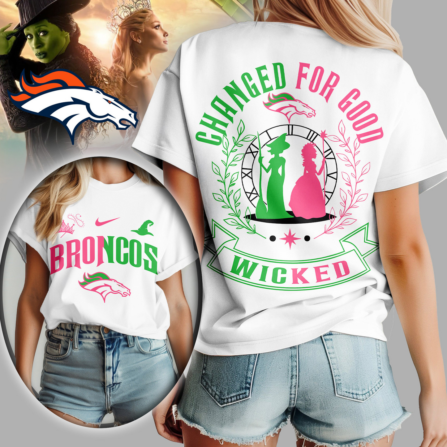 Premium NFL DEN x WCKD Changed For Good Women Shirt V1 NMD TTV