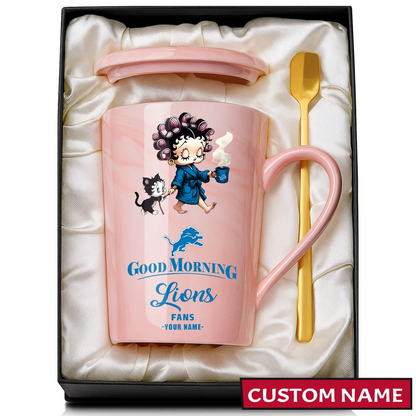 Premium NFL DET Ceramic Women Coffee Mug V1 NMD TTV