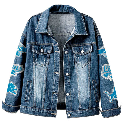 Premium NFL DET Denim Jacket V1 NMD NHM