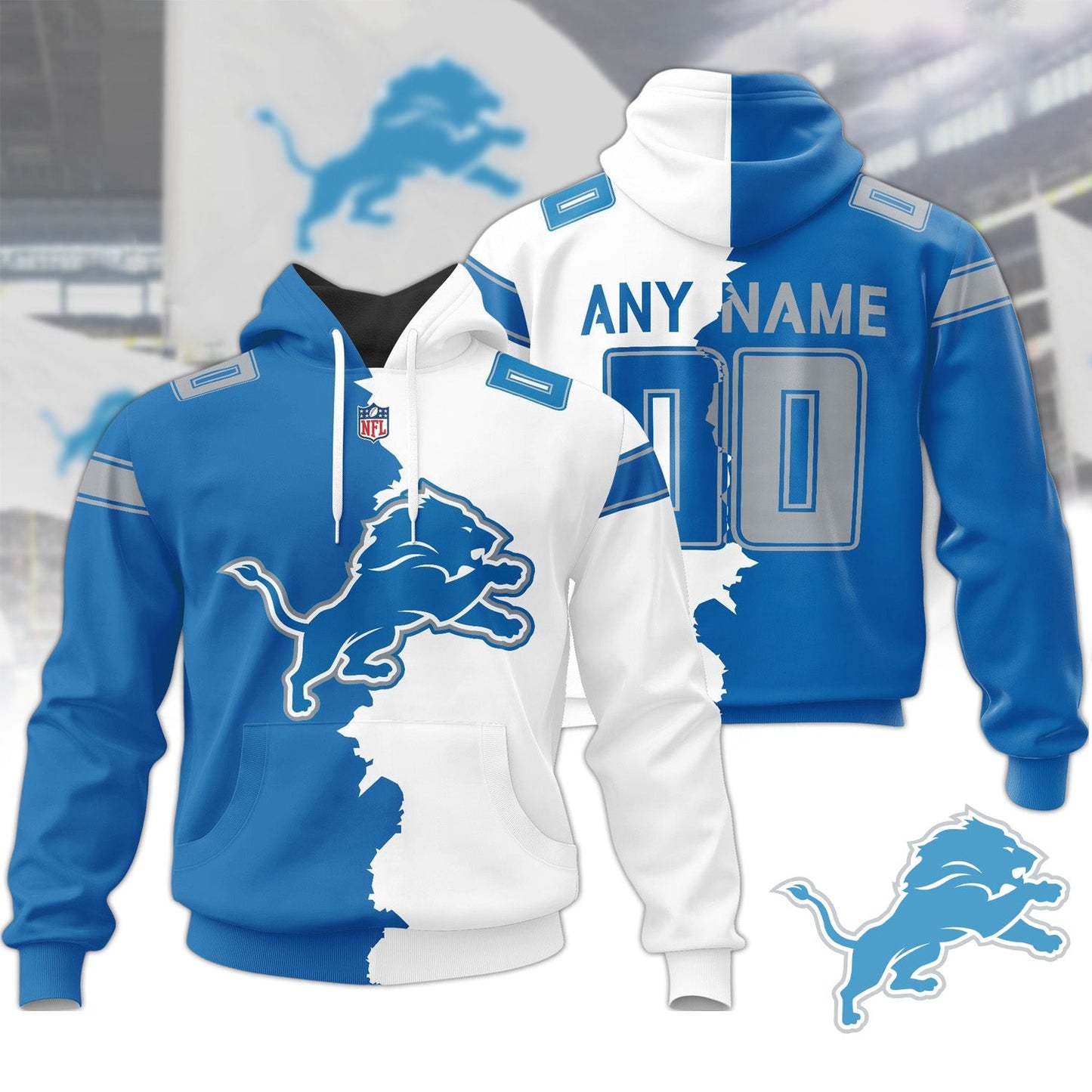 Premium NFL DET Home Mix Away Hoodie V1 NMD NHM