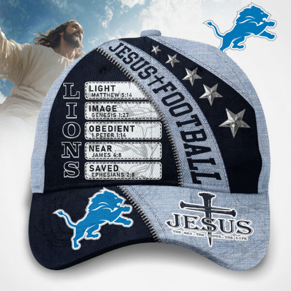 Premium NFL DET Jesus Football Classic Cap V1 NMD TTV