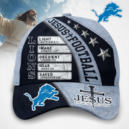 Premium NFL DET Jesus Football Classic Cap V1 NMD TTV