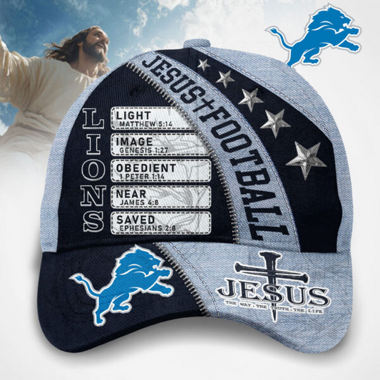 Premium NFL DET Jesus Football Classic Cap V1 NMD TTV