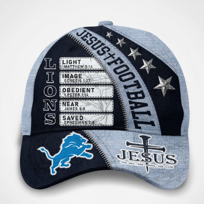 Premium NFL DET Jesus Football Classic Cap V1 NMD TTV
