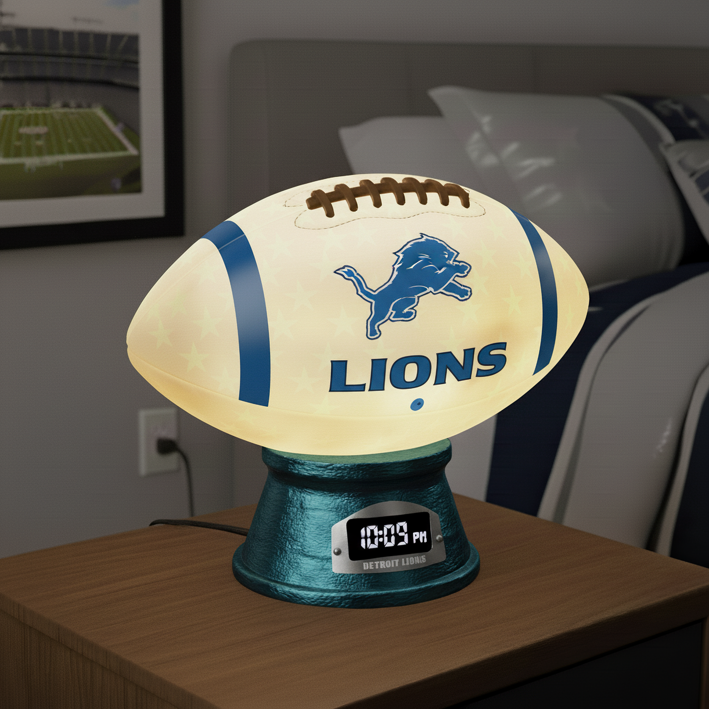 Premium NFL DET LED Football Night Light V1 NMD TTV